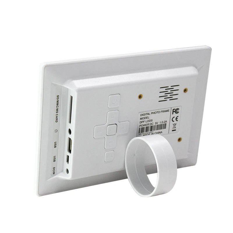 
White frame 7 inch 800*480 digital photo frame 