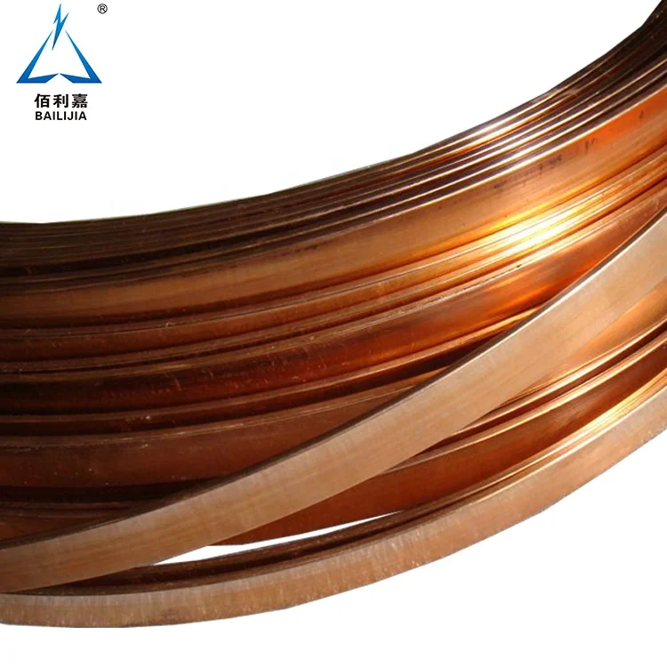 
High Conductivity Low Offered Bare Flat Copper Strip Price  (60183150333)