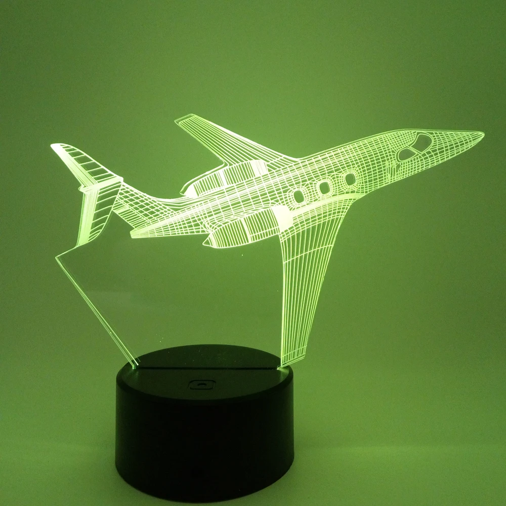 2019 3D Illusion Led Night Light Emulational Cartoon Light Customizable RGB Touch Button Desk Lamp with China Factory Price