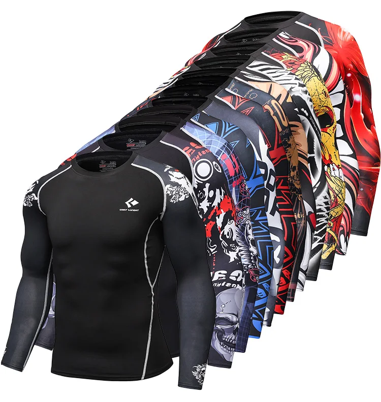 Cody Lundin tattoo design mma rash guard sublimated long sleeve mens sportswear rashguard
