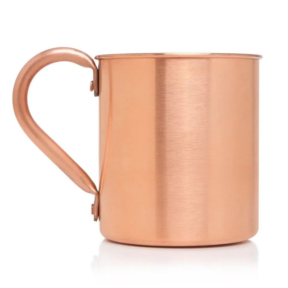 New 2020 420ml Pure Copper Mug Cup Moscow Mule Coffee Mug 500ml Beer Drinking Cocktail Camping 3373