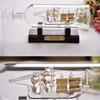 Transparent glass sailing victory model ship in a bottle