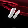 Nature Clear long square plain finger Nail Art Tips for salon