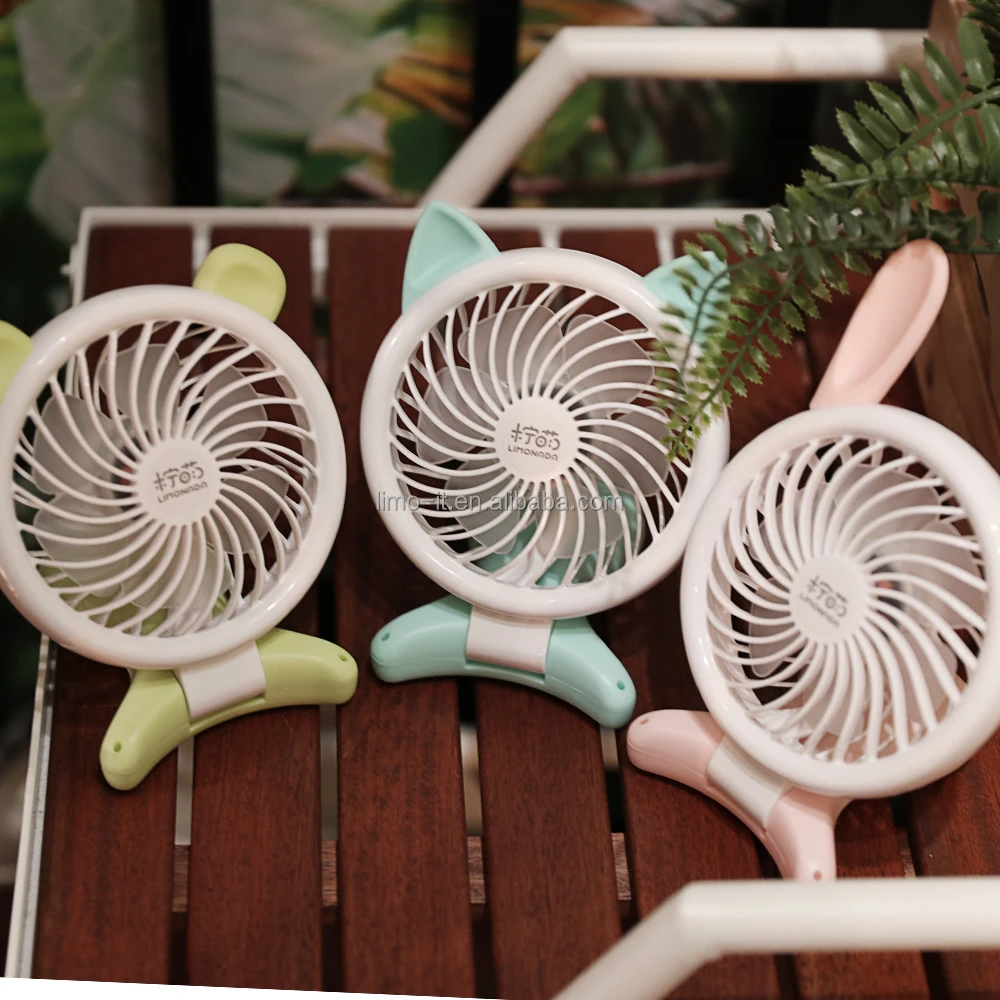 
2019 Korea portable rechargeable usb fan hand held mini electric fan 