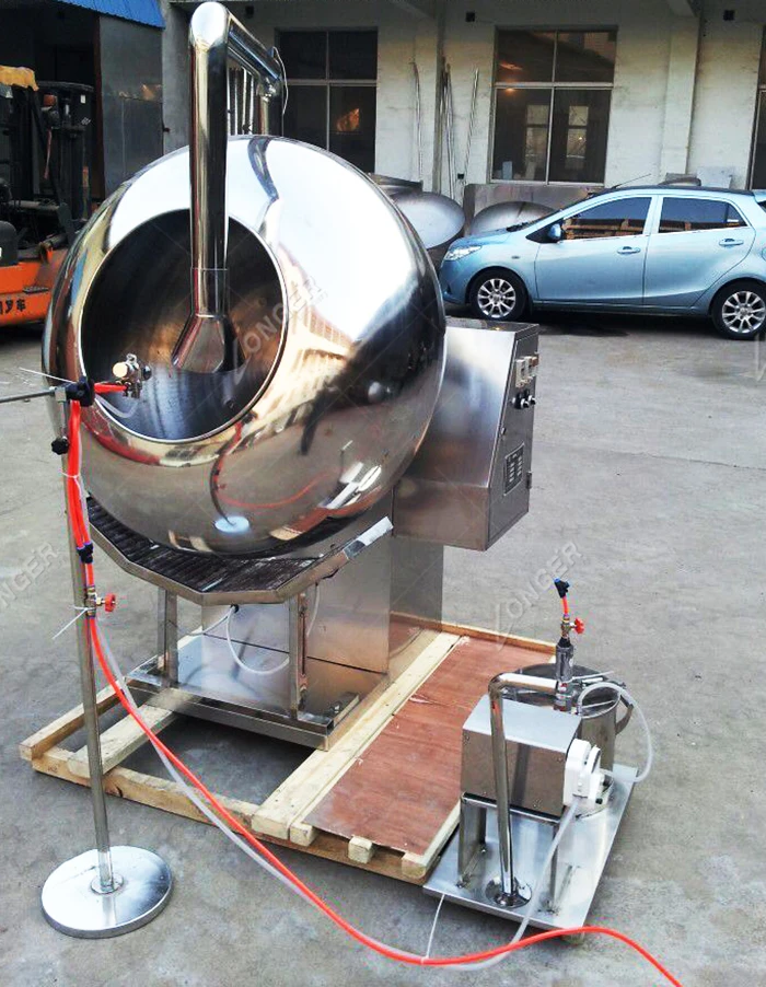 Automatic Industrial Chocolate Panning Machine Popcorn Sugar Peanut