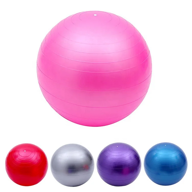 

Amazon Top Seller Private Label High Quality Exercise Yoga Ball Premium Extra Thick Yoga Ball Anti-Burst 45cm 55cm 65cm 75cm 85c, Silver;red;blue;purple;pink;etc.