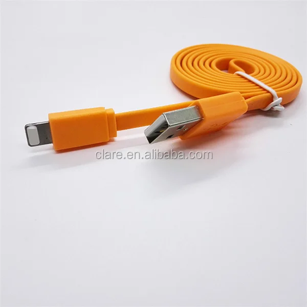 Colorful High Quality Flat Usb Cable Charging Data Sync Cord Cable For