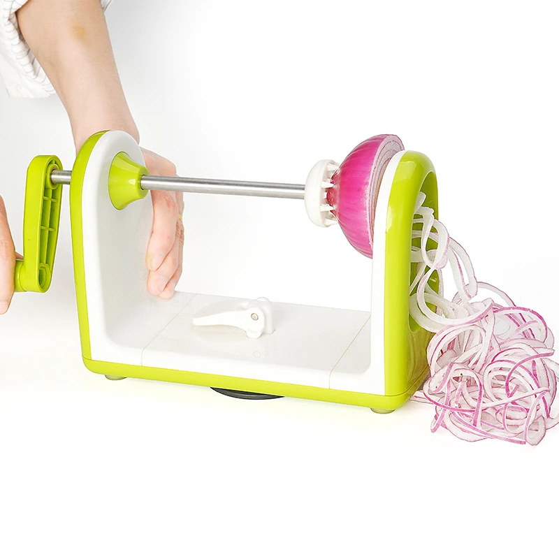 

Kitchen Gadgets Tri-blades Food Spiralizer Kitchen Vegetable Spiralizer Handheld Spiral Slicer, Custom color