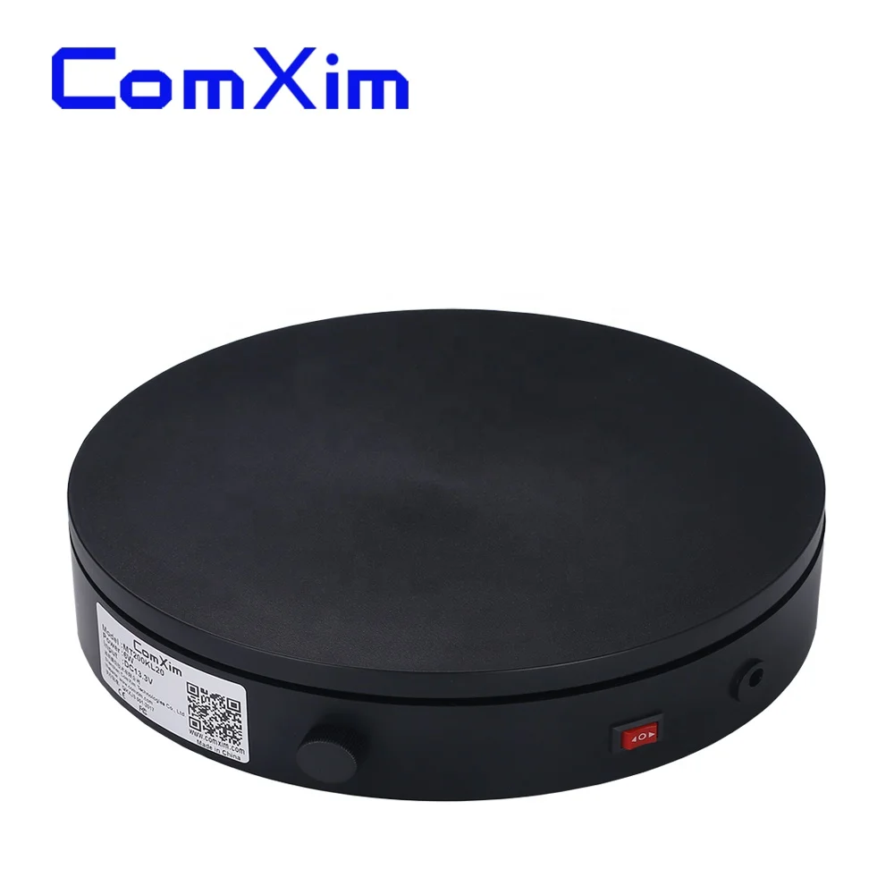 
ComXim 32cm White Bilateral Direction Photographing Automatic Rotary Table Photography Stand Display Stand Electric Turntable 