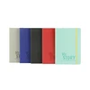 Factory Customized hardcover any color a6 leather notebook