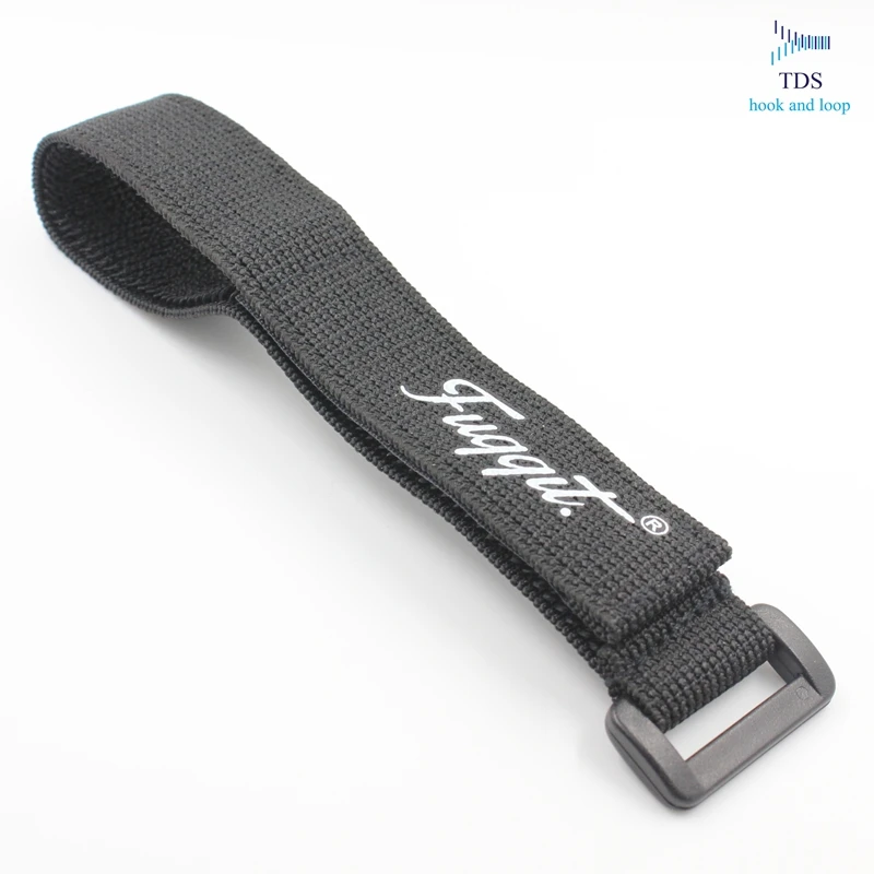 Custom Printing Logo Elastic Hook and Loop Belt with Strong Buckle