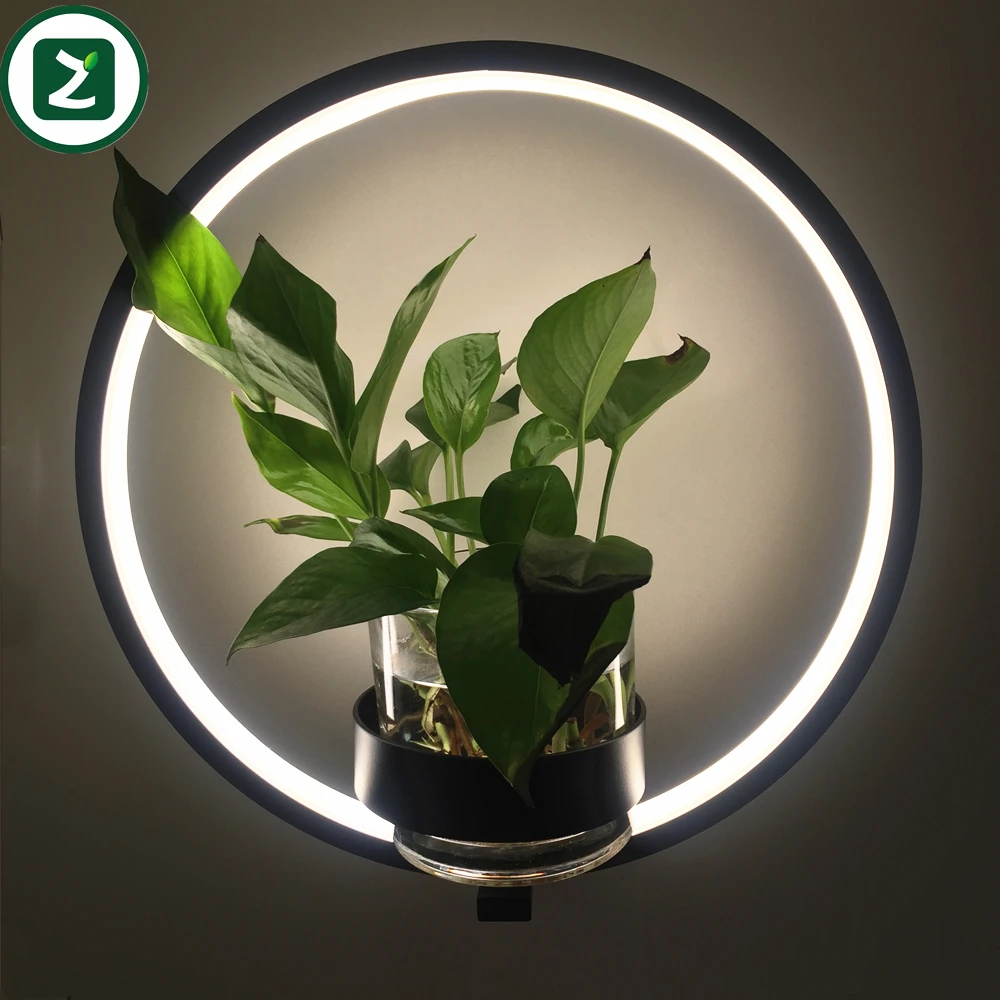 
Ring Shape Bulb Growth Newest Plant 5000k Grow Led Wall Light 