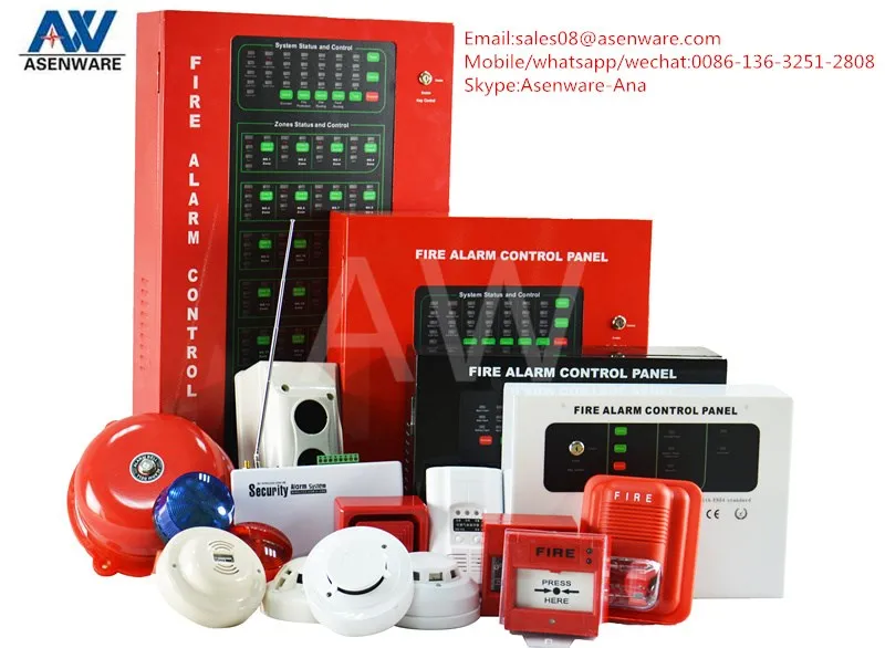 Asenware fire panel conventional fire detection set