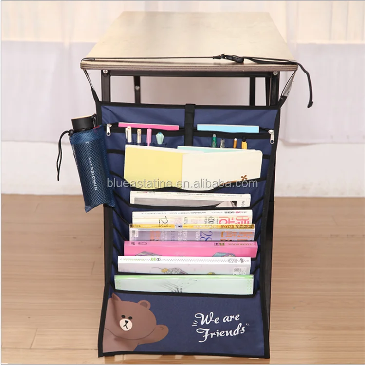 
students desk table book organiser hanging bag 