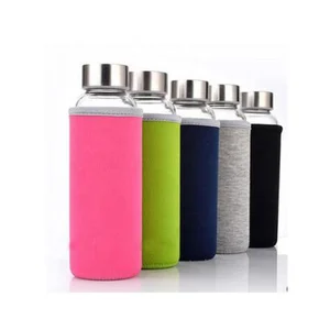 Image of Beauchy 2019 new product 360ml customized logo glass water bottle