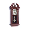 Antique Modern Pendulum Decorative Wall Clocks 3D Wooden Case