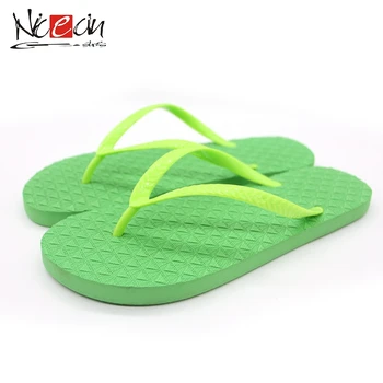 green flip flops womens