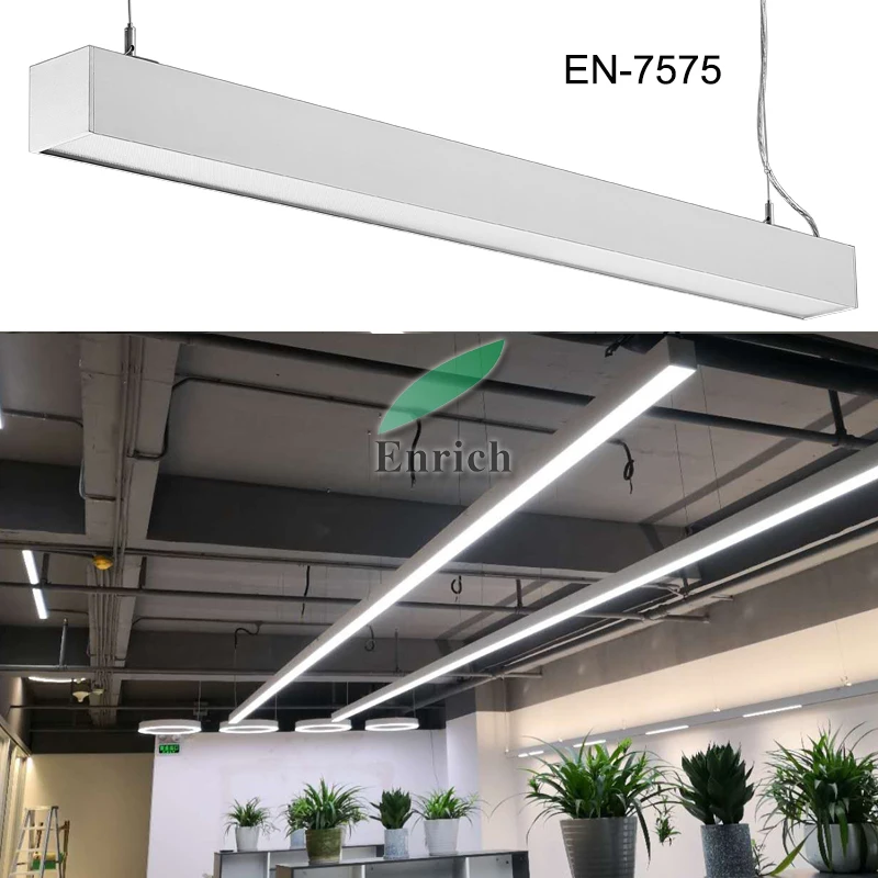 50000hours connectable led hanging linear lighting with 2ft/4ft/6ft/8ft length