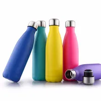 

Insulated Stainless Steel Cola Shape Sports Water Bottle No Sweating, Keeps Your Drink Hot & Cold Sports Water Bottle