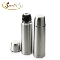 

17oz Custom Promotional Gift 500ml Double Wall Powder Coated Matte Stainless Steel Bullet Vaccum Flask Thermos with PU pouc