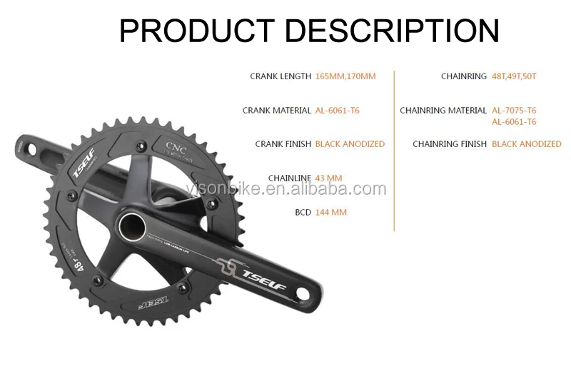 127mm crankset