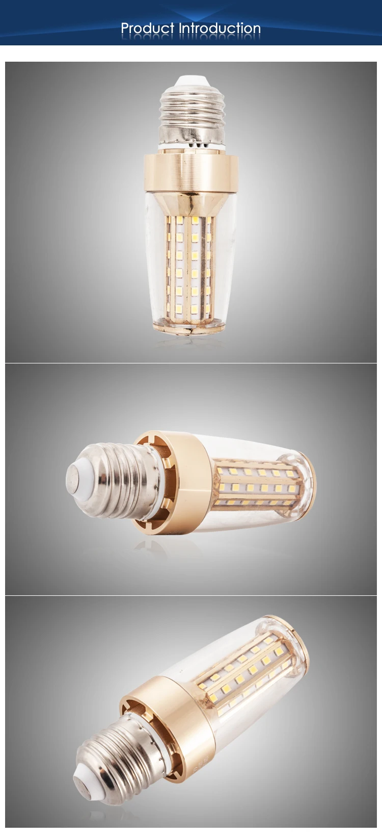 12W E27 Led Candle Lamp AC175V-235V Lights LED Energy Saving Light Bulb