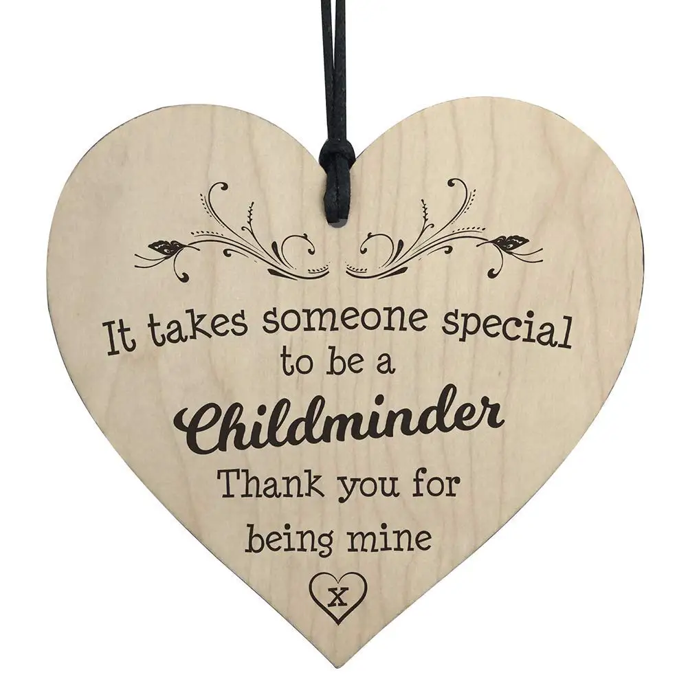 Aoruisier 1Pcs Wooden Heart-shaped Pendant Home Crafts Christmas Tree Small Hanging Decor 10x10CM(Style 11)