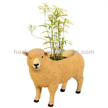 resin sheep garden ornament