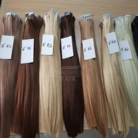 

UK Best Selling Products Blonde African American tape hair extensions wholesale European virgin cuticle remy hair extensions