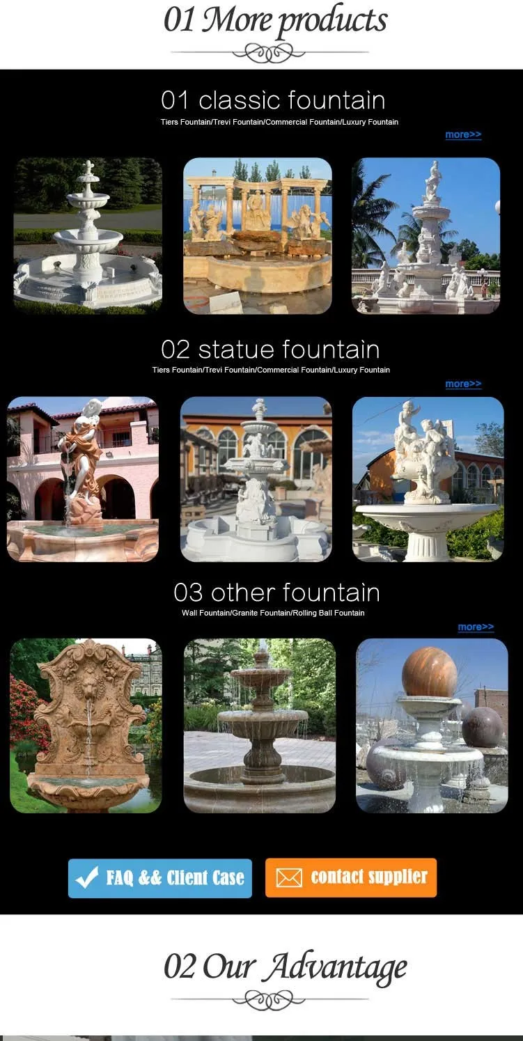 marble water fountain