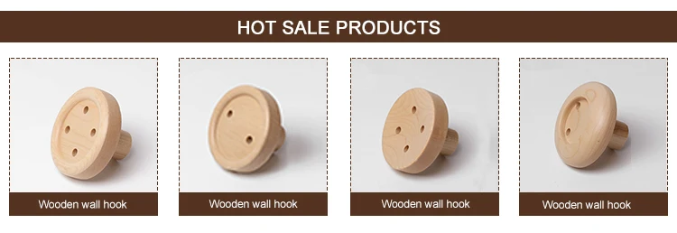 wood wall hanger hook,wall coat hook,single wooden wall hook