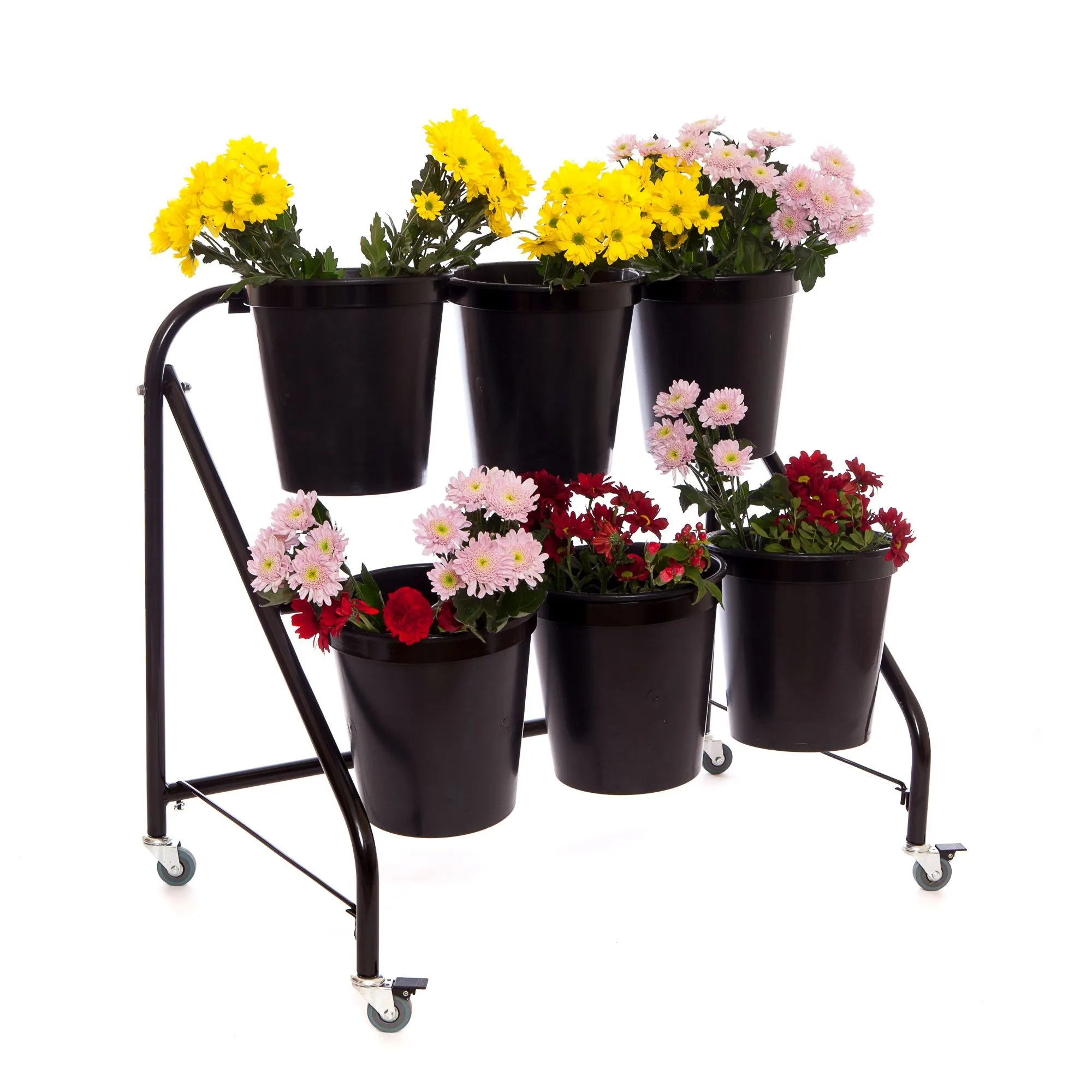 Customized Metal Flower Pot Display Stand Flower Bucket Stands With
