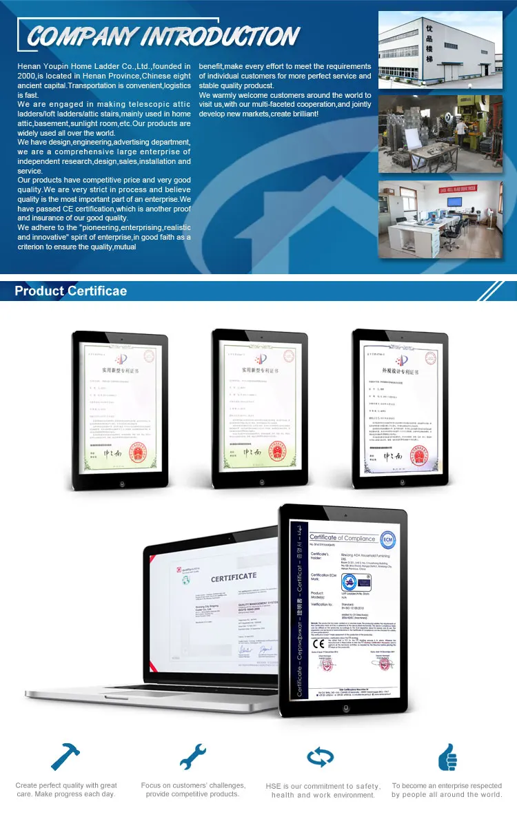 Family Use Lightest Folding Telescopic Ladder