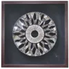 SQUARE WOODEN ENGRAVE WALL DECORATION