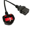 UK plug to IEC320 C19 power cords