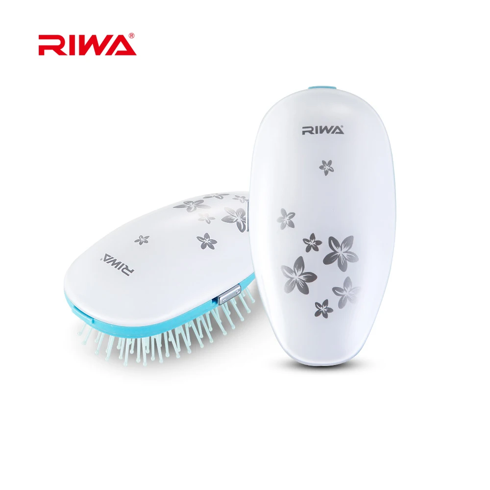 Electric 2xaaa Batteries Operated Ionic Massaging Hair Brush For