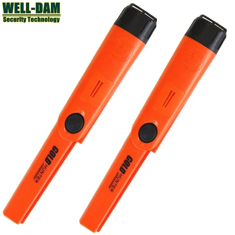 

Free shipping TM hand held metal detector waterproof pinpointer metal detector underground gold metal detector, Orange,black