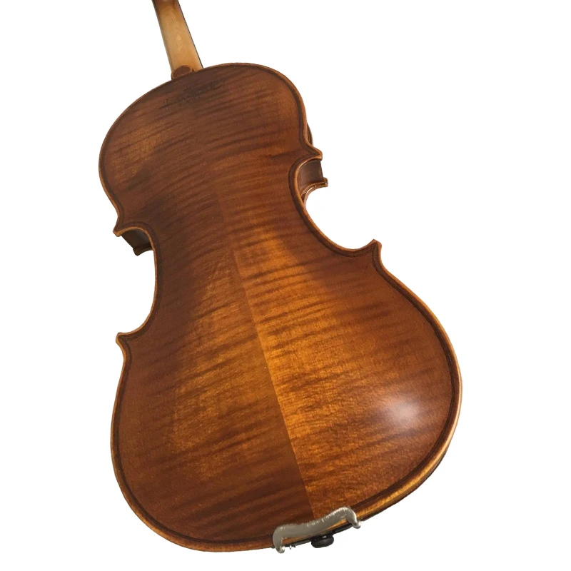 

factory price Solid student violin flame maple cheap price violon