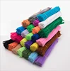 Yiwu DIY Handcraft Children Use Chenille Stem Pipe Cleaners Assorted Chenille stem Factory Supplier