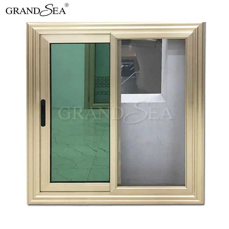 Precio De Fábrica De Aluminio Ventanas De Color Champán - Buy Aluminio