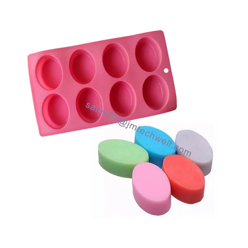 

Factory wholesale homemade craft oval silicone soap mold, Any pantone avaliable