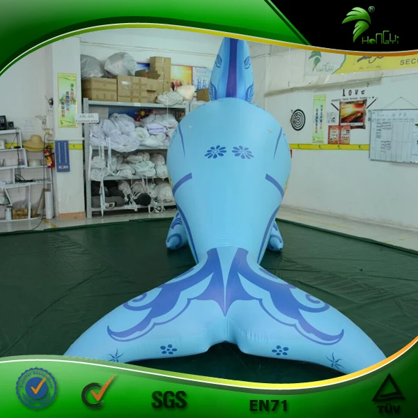 Bule Dolphin Inflatable Costume Sea Animal Figures Toy Hanging