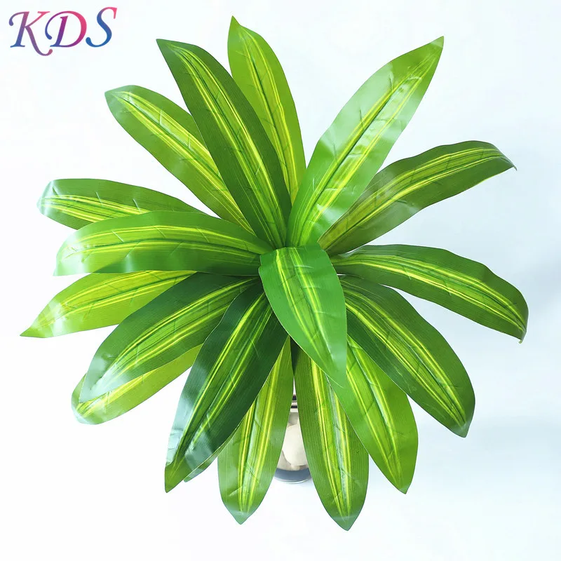 Artificial Faux Plants Artificial Leaves Leaf Plastic Grass For Green Plant Wall Outdoor Wedding