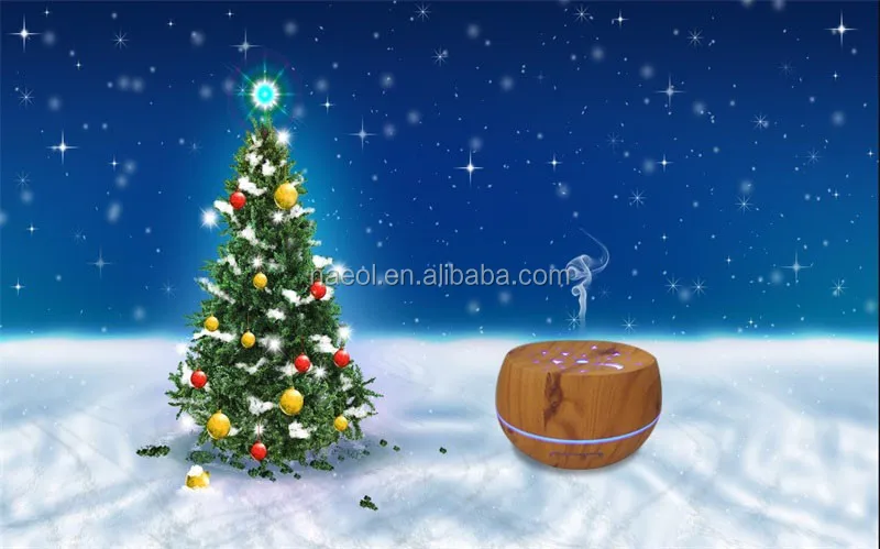 
300ml Eco--friendly ultrasonic electronic wood grain Aroma diffuser 