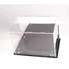full size mirror back lucite plexiglass sports ball display box assemble acrylic rugby ball display case