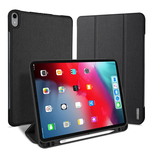 DUX DUCIS Flip Leather Smart Case for iPad Pro 11 2018 Auto Sleep with Pencil Holder 11 inch Coque