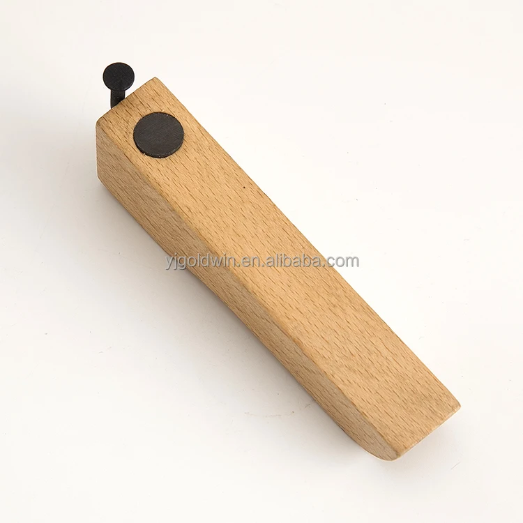 

Novelty Design Magnetic Beech Wood Handle Nail Bottle Opener, Optional