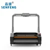 Ccd laser cutting machine co2 senfeng plain pattern fabric SF1810 SC CCD