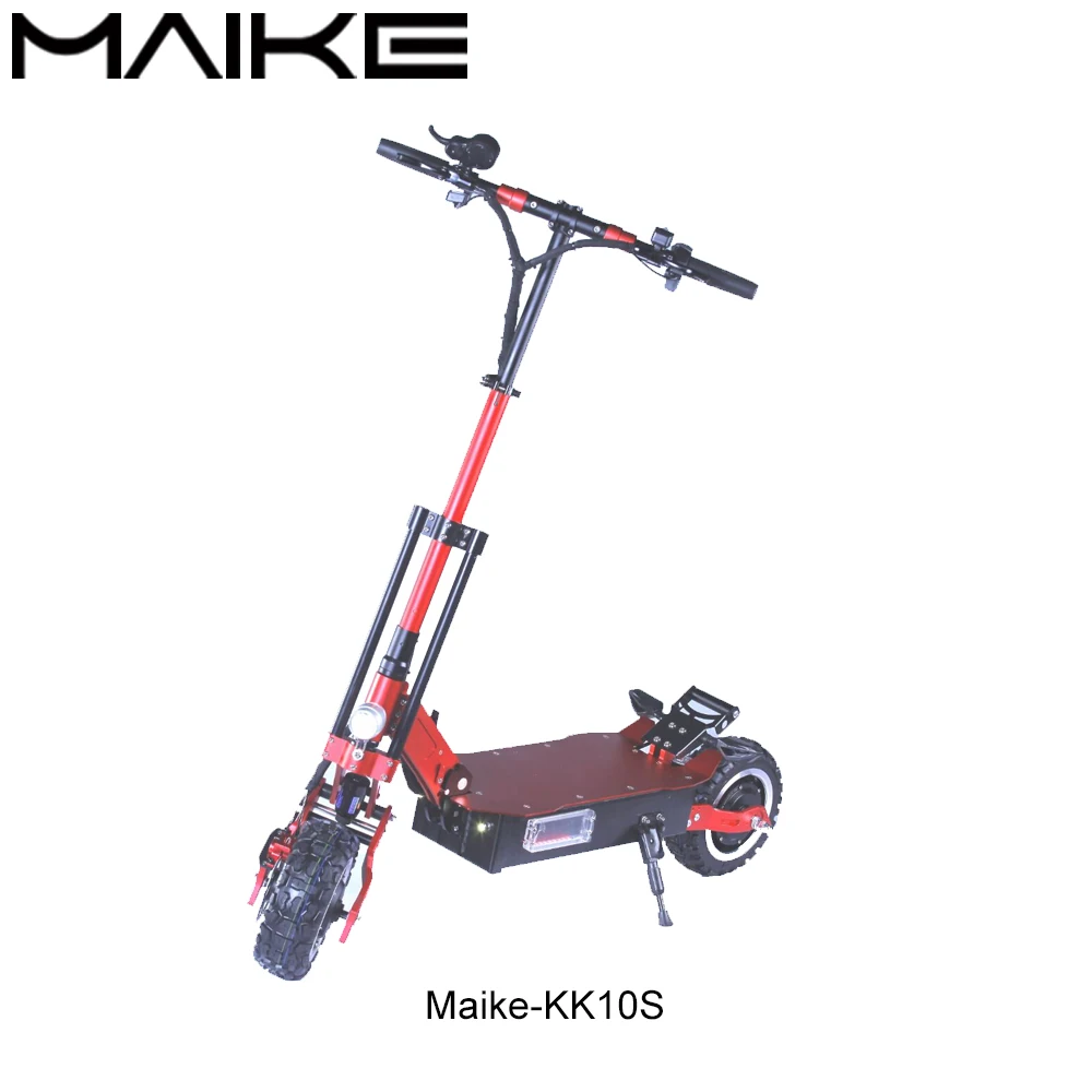 

MAIKE KK10S Brushless DC Motor Fast Electric Scooter For Adults, Black/gold/red
