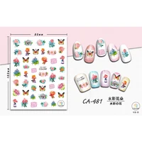 

CA481-520 korean japanese 3d nail sticker for girls self-adhesive decoration nail sticker bowknot god Maria design nail art DIY